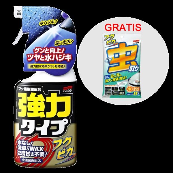 SOFT99 Zestaw Fukupika Spray Strong Type 400ml + Fukupika Bugs & Droppings Removal