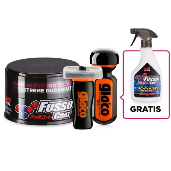 SOFT99 Ultimate Set Fusso Coat Dark + Ultra Glaco+Glass Compound + Fusso Coat Speed&Barie