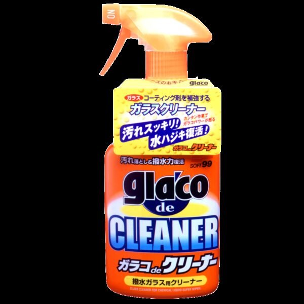 SOFT99 Glaco De Cleaner 400ml Płyn z Efektem Niewidzialnej Wycieraczki do Czyszczenia Szyb Samochodowych