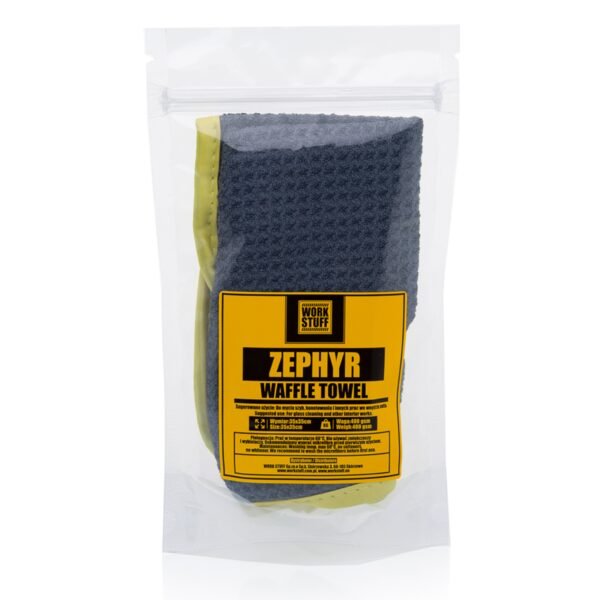 WORK STUFF ZEPHYR Waffle Towel 400gsm 35x35cm Mikrofibra Waflowa do Szyb