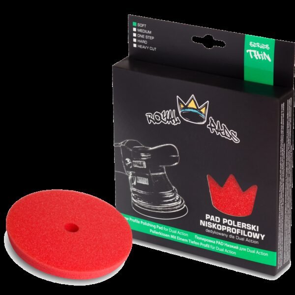 ROYAL PADS Thin Soft Pad 80mm Pad Czerwony Niskoprofilowy Miękki