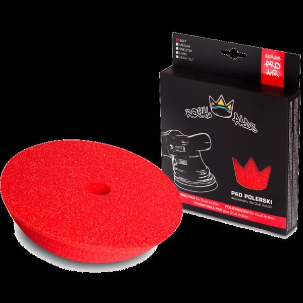 ROYAL PADS Air Soft Pad for DA 130mm Pad Czerwony Miękki