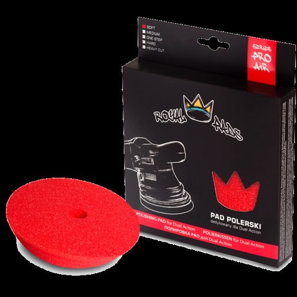 ROYAL PADS Air Soft Pad for DA 80mm Pad Czerwony Miękki