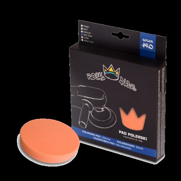 ROYAL PADS Pro One Step Pad 80mm Pad Otwartokomórkowy do Korekty Pomarańczowy
