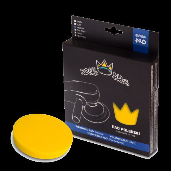 ROYAL PADS Pro Medium Pad Polishing 80mm Pad Żółty Średnio Twardy