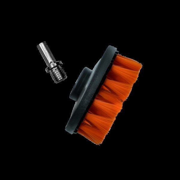 ADBL Twister Soft Red 100mm - Szczotka do tapicerki na gwint m14 lub wkrętarkę