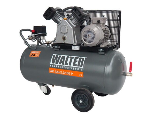 WALTER GK 420-2,2/100 P - Sprężarka Tłokowa Żeliwna pod Napięcie 400V