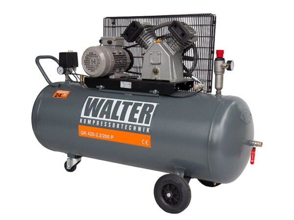 WALTER GK 420-2,2/200 P - Sprężarka Tłokowa Żeliwna pod Napięcie 230V