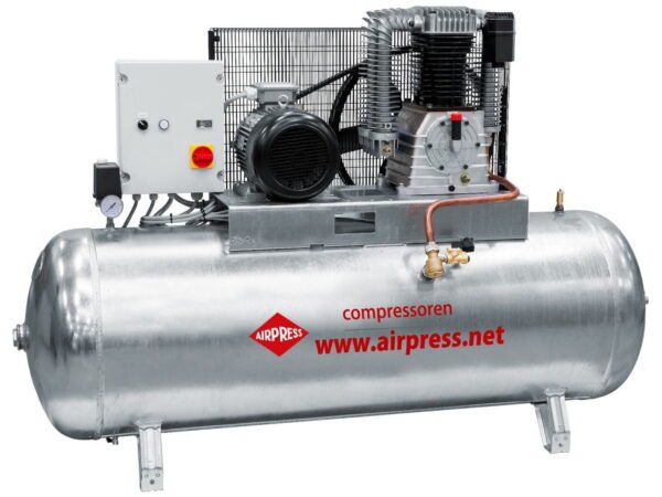 AIRPRESS Kompresor G 2500-500 SD Pro 11 bar 20 KM 1700 l/min galwanizowany 500L Rozruch Gwiazda-Trójkąt