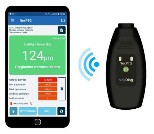 NEXDIAG Advanced - Miernik Grubości Lakieru - obrazek 3