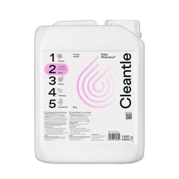 Cleantle Daily Shampoo 5L Fruits Scent - Szampon samochodowy z Neutralnym PH