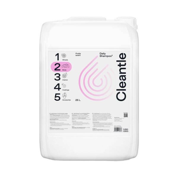 Cleantle Daily Shampoo 25L Fruits Scent - Szampon samochodowy z Neutralnym PH
