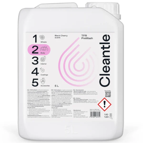 Cleantle TFR PreWash  5L - Produkt do wstępnego mycia