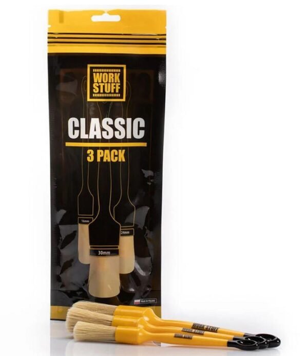 WORK STUFF Detailing Brush Classic 3 pack Zestaw Pędzelków Detailingowych