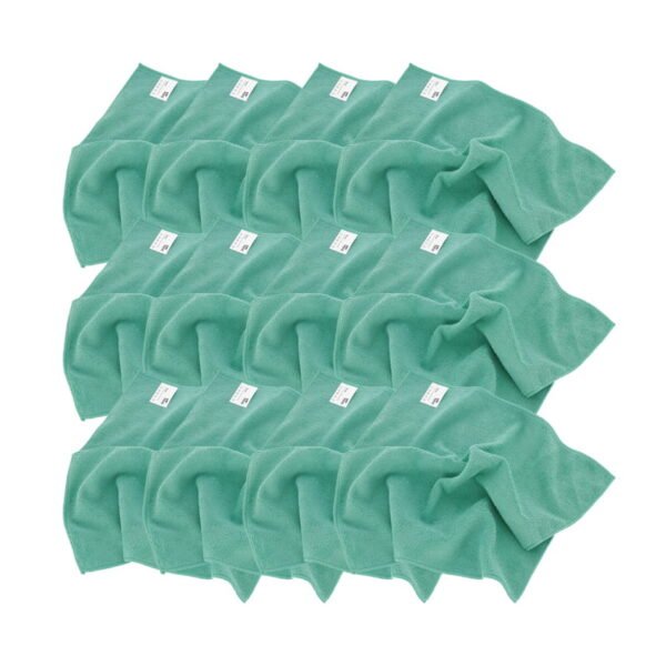 MR RAG 40x40cm GREEN 380GSM mikrofibra zielona 12-pack