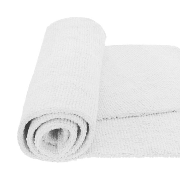 MR RAG 40x40cm WHITE edgeless 380GSM mikrofibra biała bezszwowa
