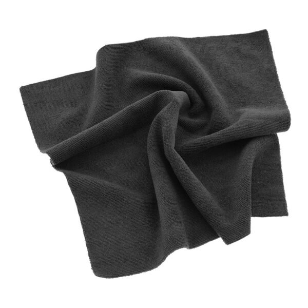 MR RAG 40x40cm BLACK edgeless 380GSM mikrofibra czarna bezszwowa - obrazek 2
