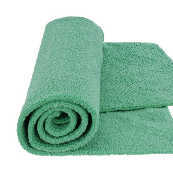 MR RAG 40x40cm GREEN edgeless 380GSM mikrofibra zielona bezszwowa 240 sztuk - obrazek 2