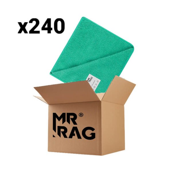 MR RAG 30x30cm green 250gsm mikrofibra zielona 240 sztuk