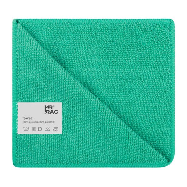 MR RAG 30x30cm green 250gsm mikrofibra zielona 240 sztuk - obrazek 2