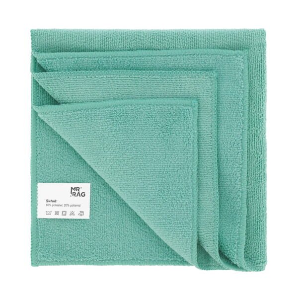 MR RAG 40x40cm GREEN 380GSM mikrofibra zielona puszysta 240 sztuk - obrazek 3