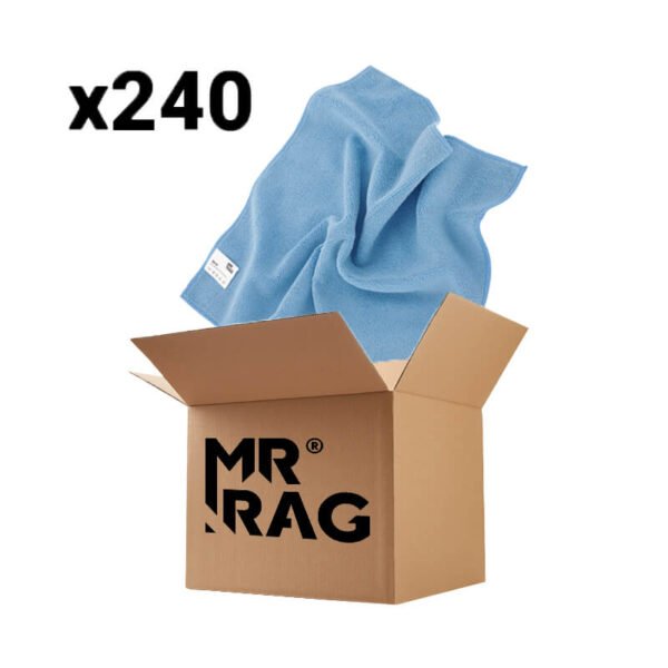MR RAG 40x40cm BLUE 380GSM mikrofibra niebieska puszysta 240 sztuk