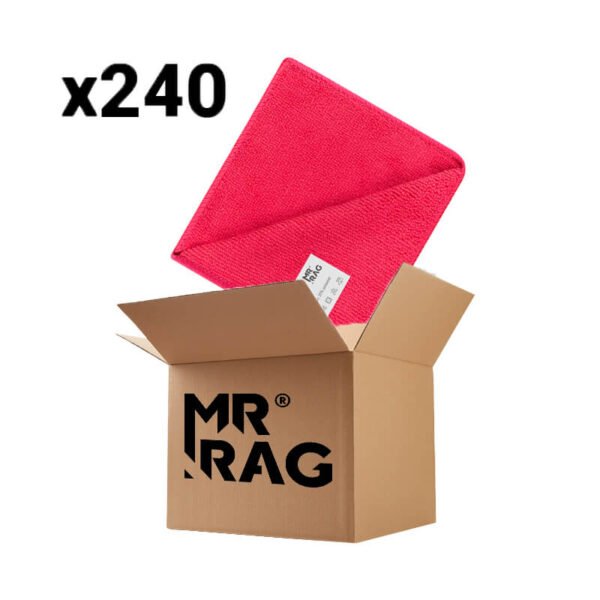 MR RAG 30x30cm red 250gsm mikrofibra czerwona 240 sztuk