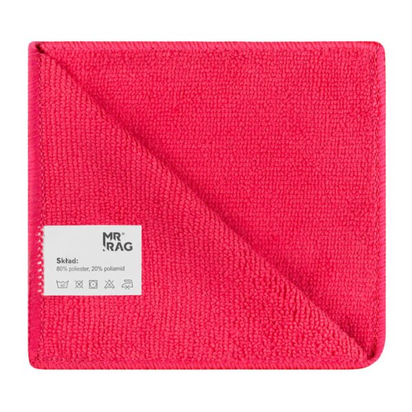 MR RAG 30x30cm red 250gsm mikrofibra czerwona 240 sztuk - obrazek 2